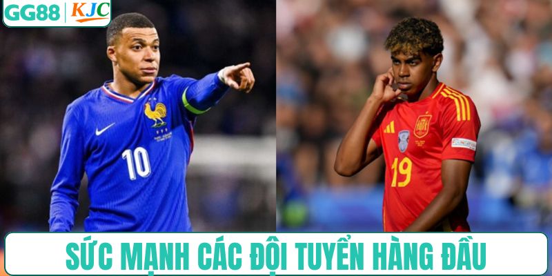 Sức mạnh các tuyển hàng đầu